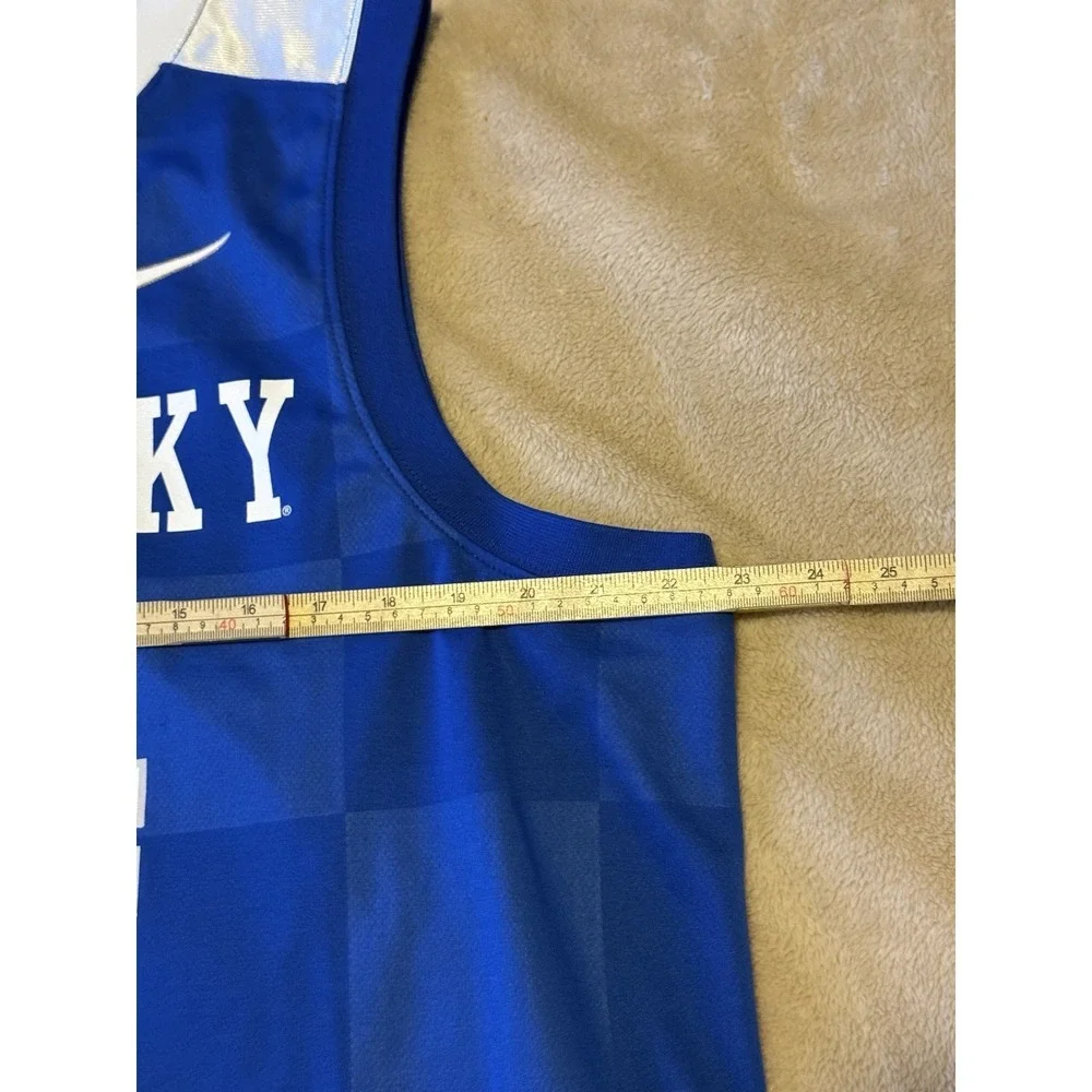 Nike Elite Series UK Kentucky Wildcats Jersey #54 NCAA Basketball XL Checkered